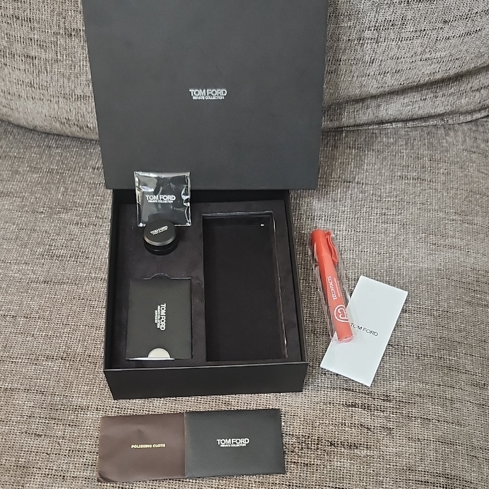Tom Ford Private Collection Box For Glasses W/Care Instructions, Cards, Cloth